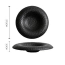 Textured Hammered Ceramic Plate For Modern Fine Dining