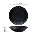 Textured Matte Ceramic Plate for Modern Dining