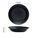 Textured Matte Ceramic Plate for Modern Dining