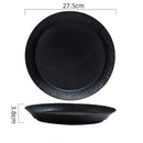 Textured Matte Ceramic Plate for Modern Dining