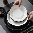 Textured Matte Ceramic Plate for Modern Dining