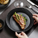 Textured Matte Ceramic Plate for Modern Dining