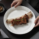 Textured Matte Ceramic Plate for Modern Dining