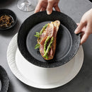 Textured Matte Ceramic Plate for Modern Dining