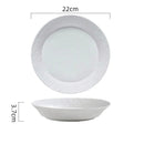 Textured Matte Ceramic Plate for Modern Dining