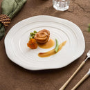 Textured Modern Gourmet Ceramic Plate