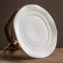 Textured Modern Gourmet Ceramic Plate