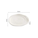 Textured Modern Gourmet Ceramic Plate