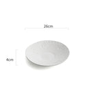 Textured White Artisan Plate