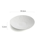 Textured White Artisan Plate