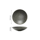Textured White Ceramic Deep Soup Plate