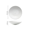 Textured White Ceramic Deep Soup Plate