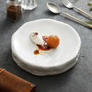 Thick White Ceramic Presentation Plate