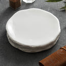 Thick White Ceramic Presentation Plate