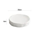 Thick White Ceramic Presentation Plate