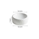 Tire Textured Ceramic Bowl, Round, for Desserts and Appetizers