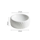 Tire Textured Ceramic Bowl, Round, for Desserts and Appetizers