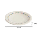 Vintage Floral Ceramic Plate