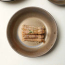 Vintage Matte Ceramic Coupe Plate