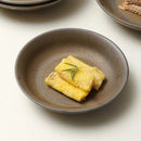 Vintage Matte Ceramic Coupe Plate