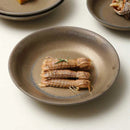 Vintage Matte Ceramic Coupe Plate