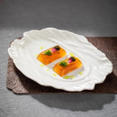 Wave-Inspired Fine Dining Ceramic Plate