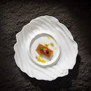 Wave-Inspired Fine Dining Ceramic Plate