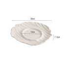 Wave-Inspired Fine Dining Ceramic Plate