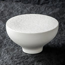 White Black Ceramic Pedestal Bowl
