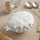 White Ceramic Covered Dish for Fine Dining