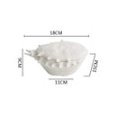 White Ceramic Covered Dish for Fine Dining