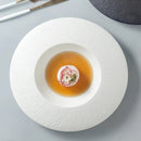 White Ceramic Deep Dish for Fine Dining