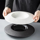 White Ceramic Deep Dish for Fine Dining