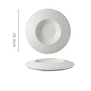 White Ceramic Deep Dish for Fine Dining