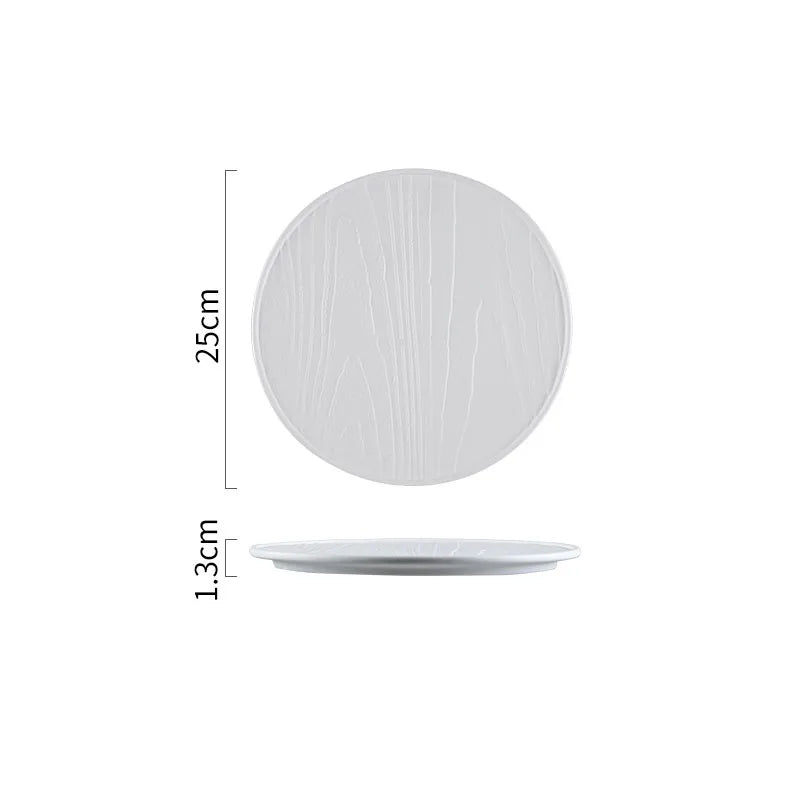 White Ceramic Fine Dining Plate