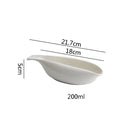 White Ceramic Sauce Boat Elegant Gravy and Dressing Server