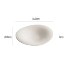 White Deep-Centre Presentation Plate for Gourmet Cuisine