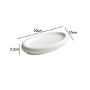 White Oval Ceramic Plate for Exquisite Fish Presentations