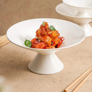 White Pedestal Ceramic Bowl, for Soup and Pasta, 5.9–9.8 in