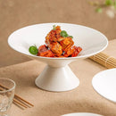White Pedestal Ceramic Bowl, for Soup and Pasta, 5.9–9.8 in
