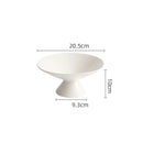 White Pedestal Ceramic Bowl, for Soup and Pasta, 5.9–9.8 in