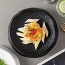 Textured Artisan Ceramic Plate for Gourmet Plating