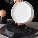 Textured Artisan Ceramic Plate for Gourmet Plating