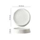 Textured Artisan Ceramic Plate for Gourmet Plating