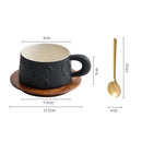 White Textured Ceramic Coffee Cup, Moon Crater Design