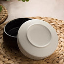 White Textured Ceramic Serving Bowl