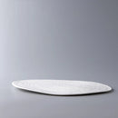 White Wood Pattern Ceramic Plate