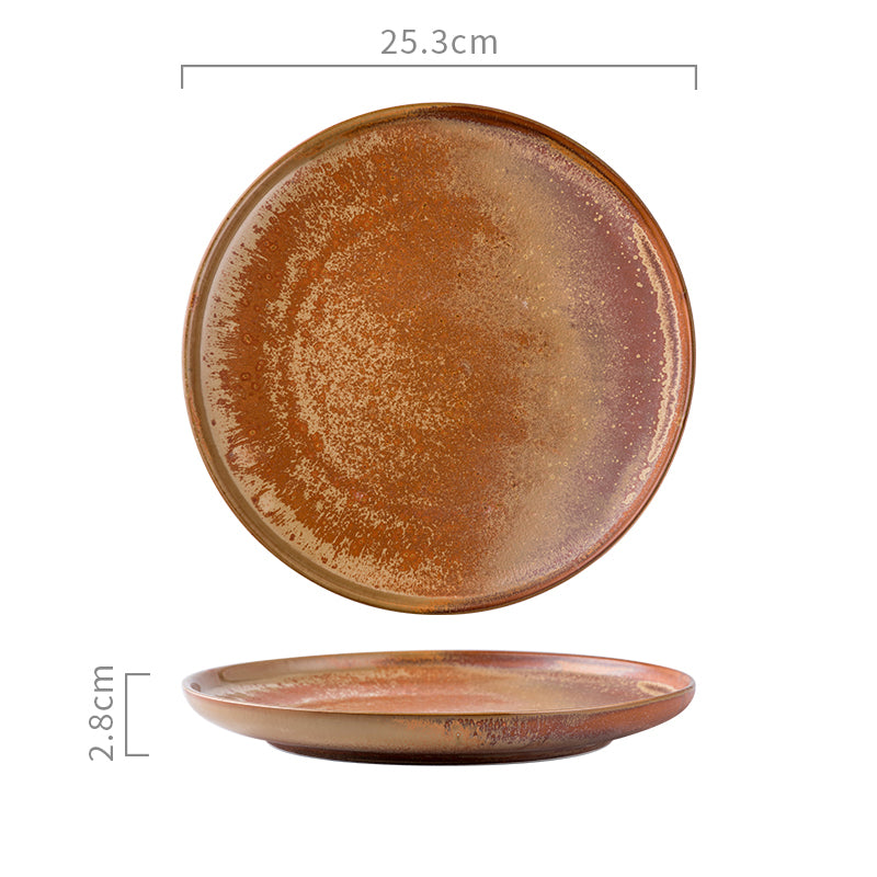 Ceramic Brown Earthy Tone Plate