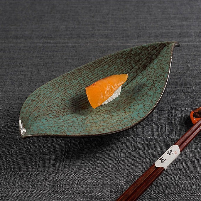 Ceramic Leaf Shaped Plate