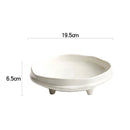 Ceramic Shaped Plate with Three Legs
